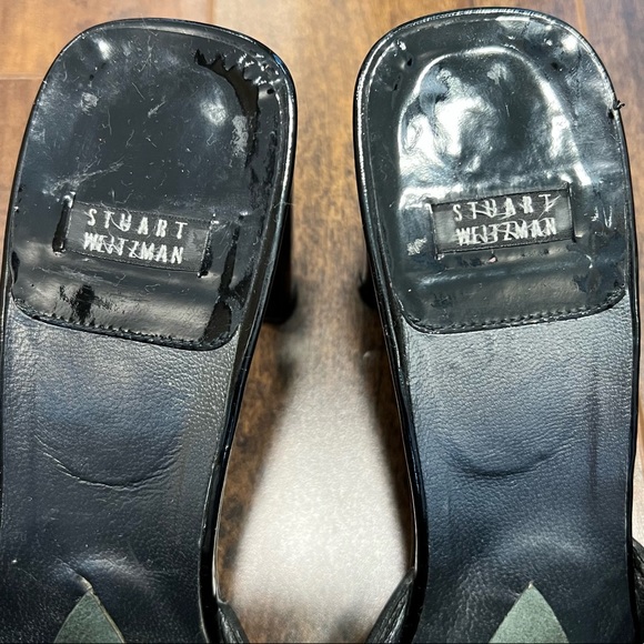 VINTAGE 90’s STUART WEITZMAN Black Mules - Picture 2 of 9